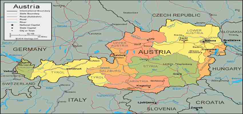 Interesting facts about Austria in Hindi